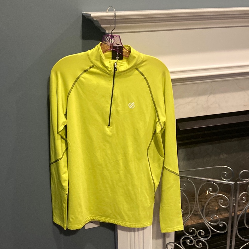 Dare2B Yellow Men’s Dry-fit Quarter-Zip Size Medium